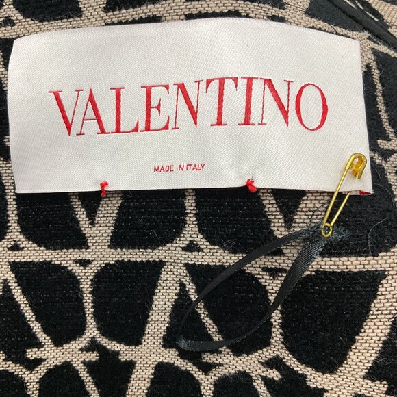 Valentino Beige / Black / Brown 2022 Iconograph Iconographe Leather Trimmed Logo - Picture 4 of 5